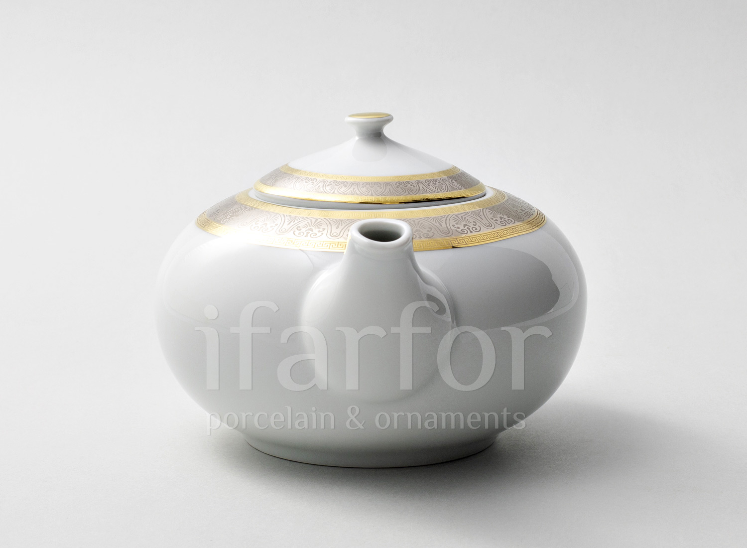 Чайник заварочный «Широкий кант платина золото»
