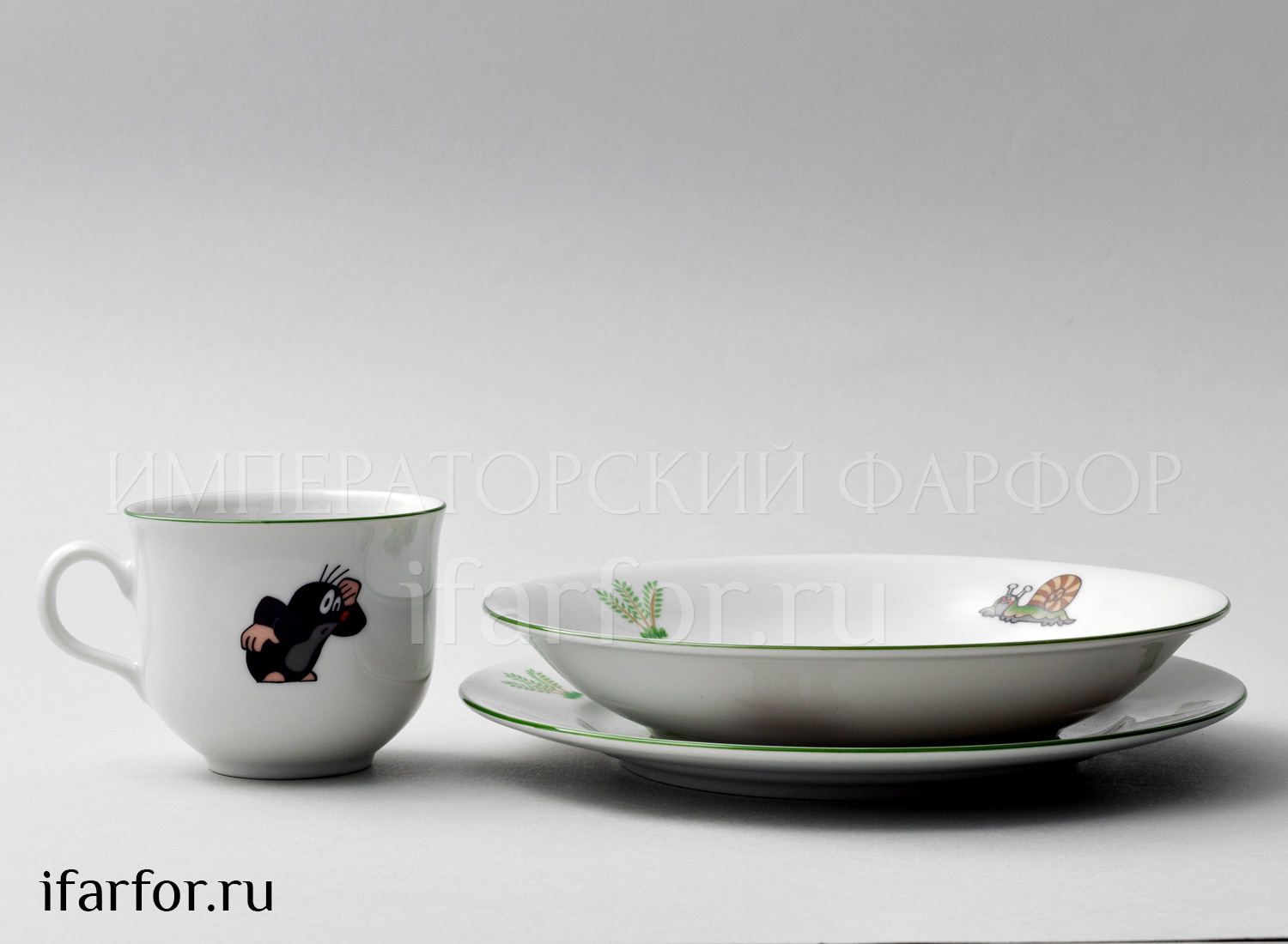 Комплект детский в подарочной коробке «Крот и улитка» 1/3