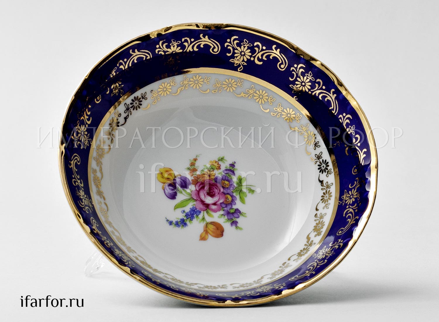 Салатник «Констанция Полевой цветок Кобальт»