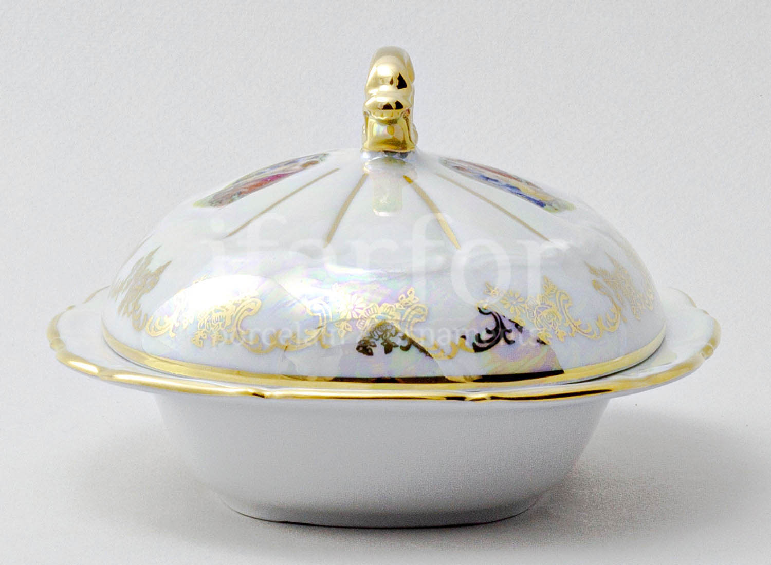 Масленка и крышка «Мадонна Перламутр»