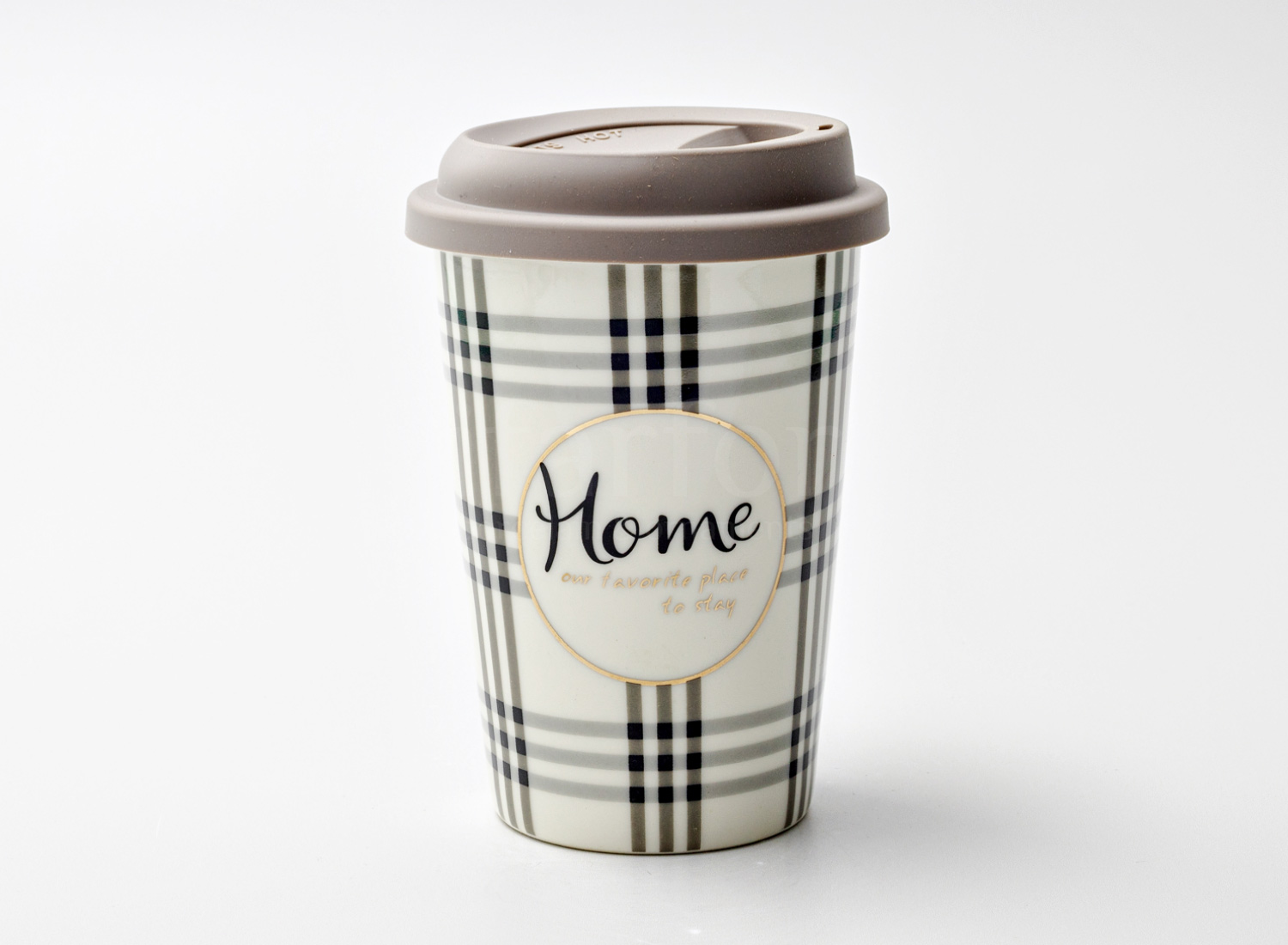 Термокружка «Home our favorite place to stay (бежевая)» 1/2