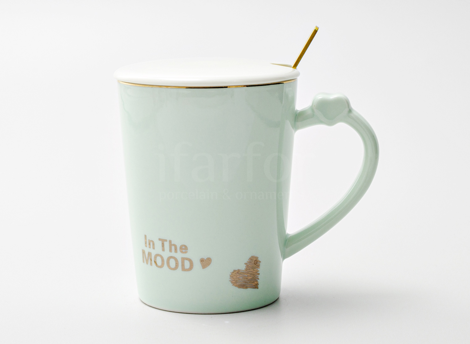 Кружка с крышкой и ложкой «In the mood»