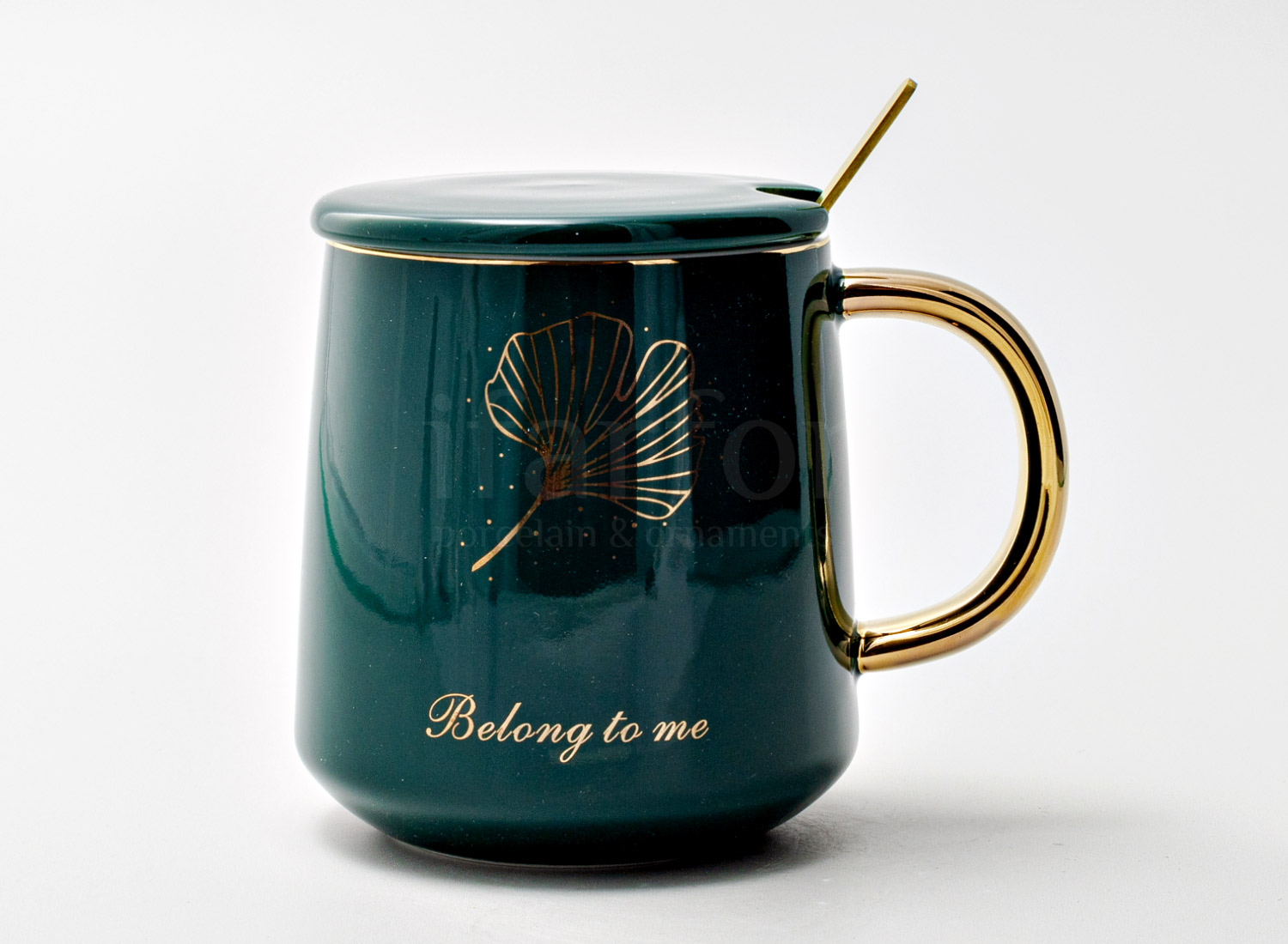 Кружка с крышкой и ложкой «Belong to me»