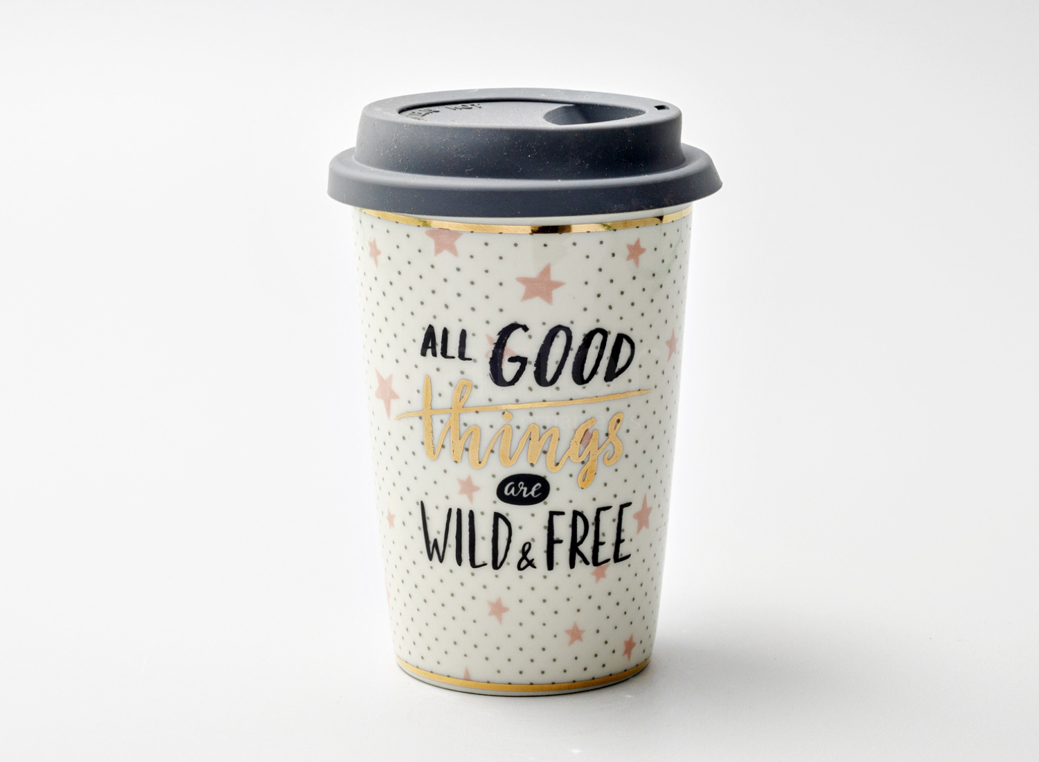 Термокружка «All good things are wild and free» 1/2