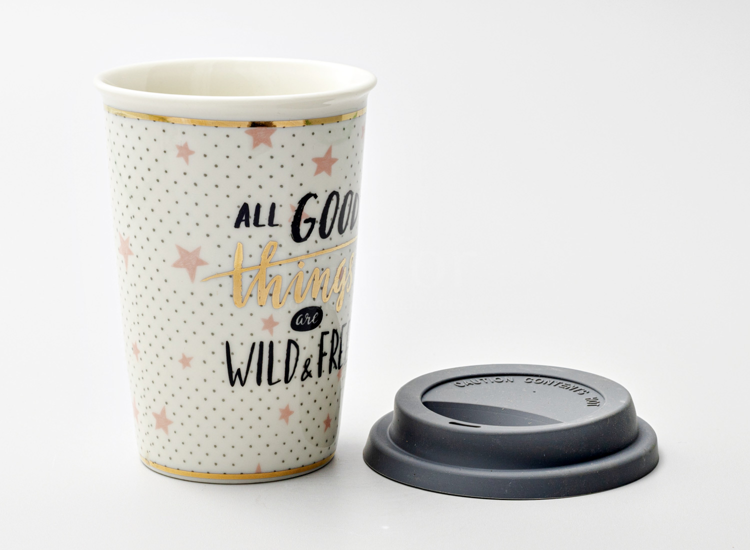 Термокружка «All good things are wild and free» 1/2