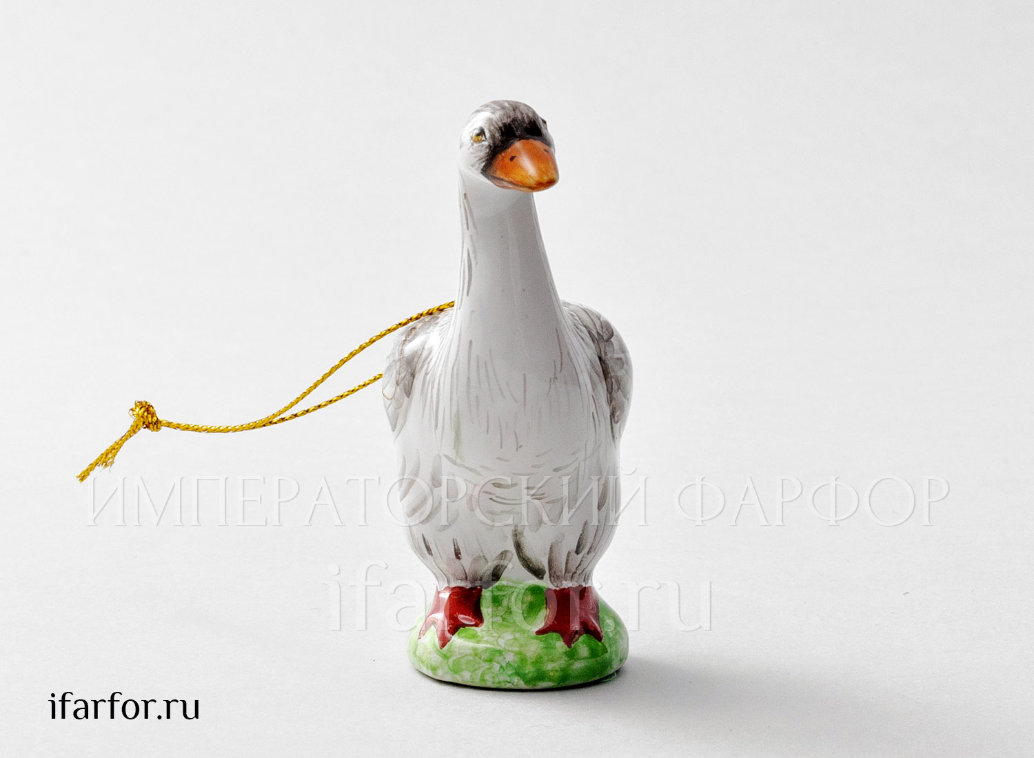 Елочная игрушка «Гусь серый»