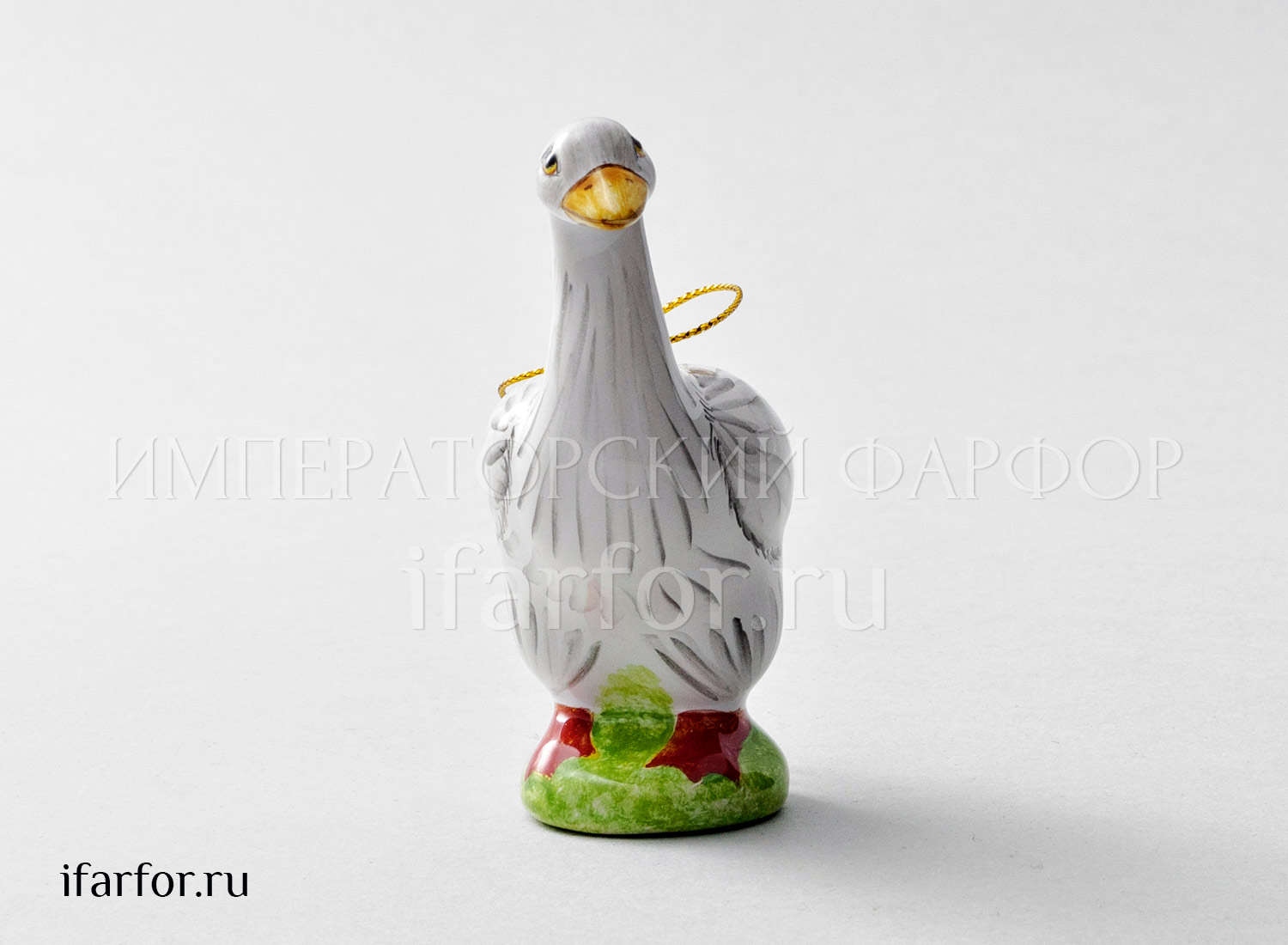 Елочная игрушка «Гусь серый»