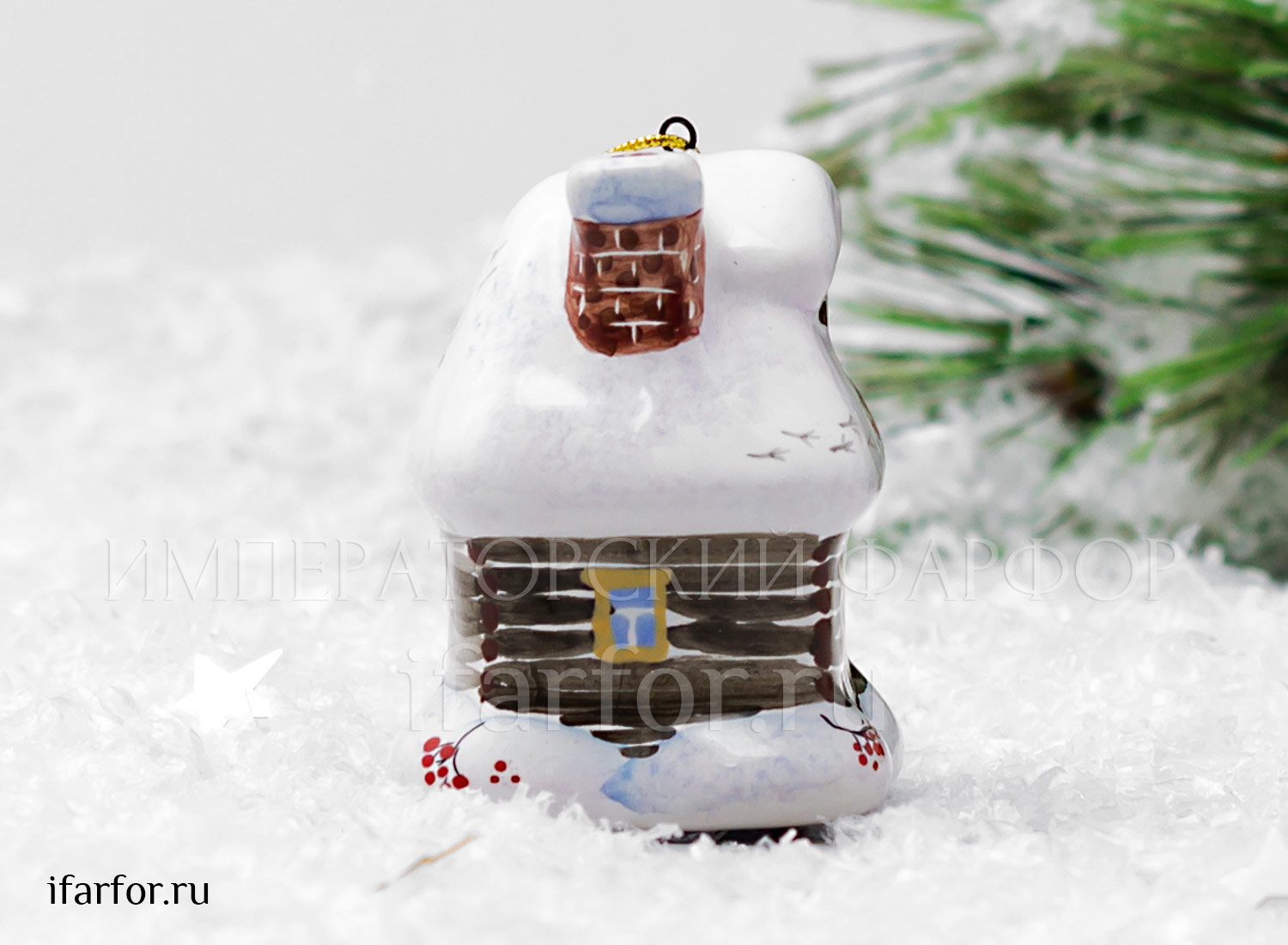 Елочная игрушка «Избушка»