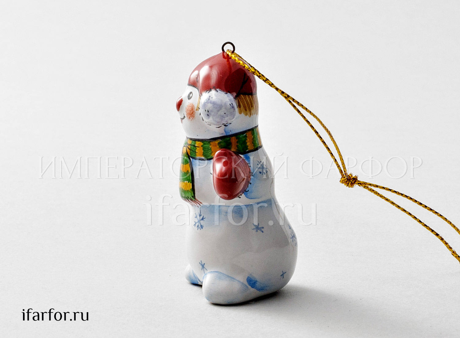 Елочная игрушка «Снеговик»