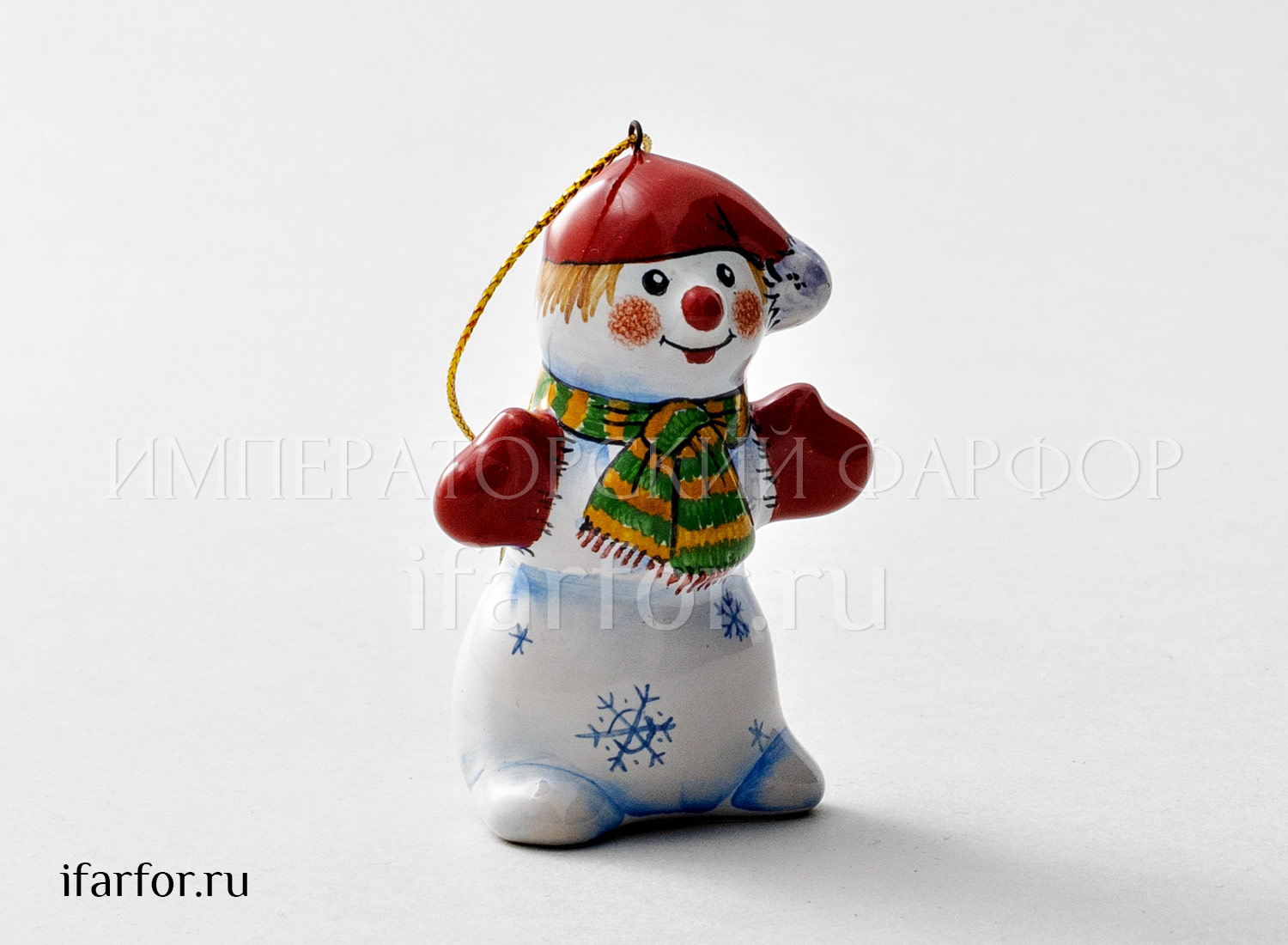 Елочная игрушка «Снеговик»