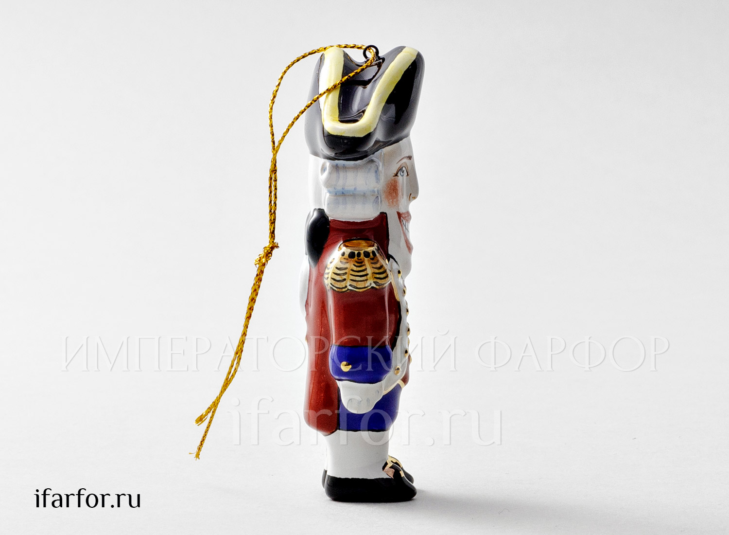 Елочная игрушка «Щелкунчик в шляпе»
