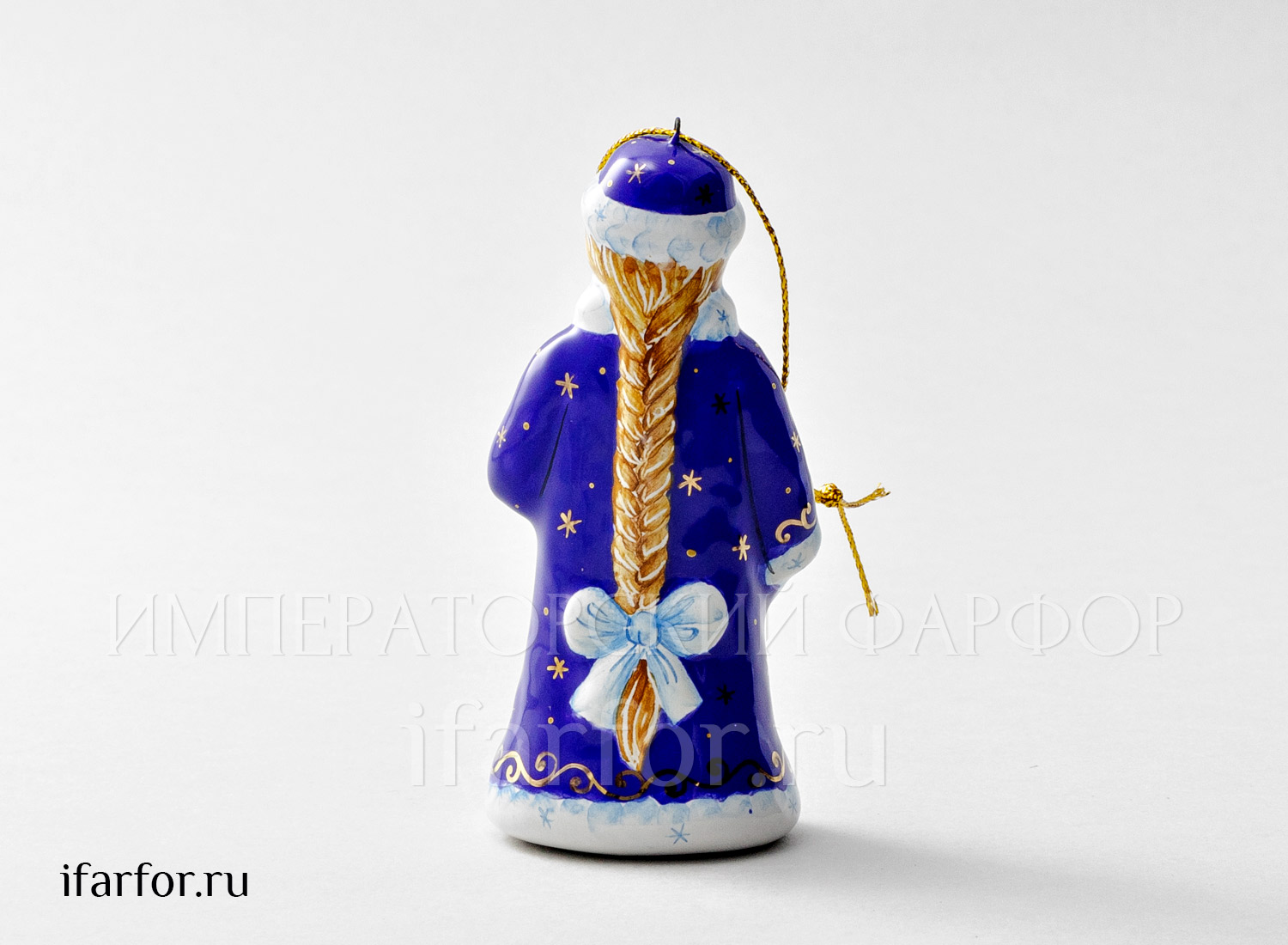 Елочная игрушка «Снегурочка со снегирем»