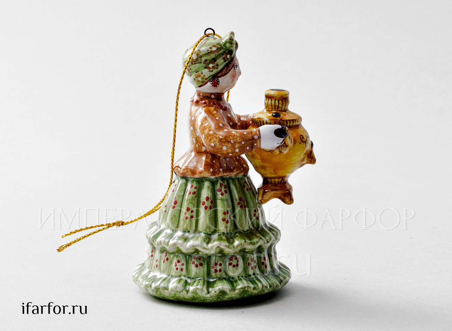 Елочная игрушка «Хозяюшка с самоваром»