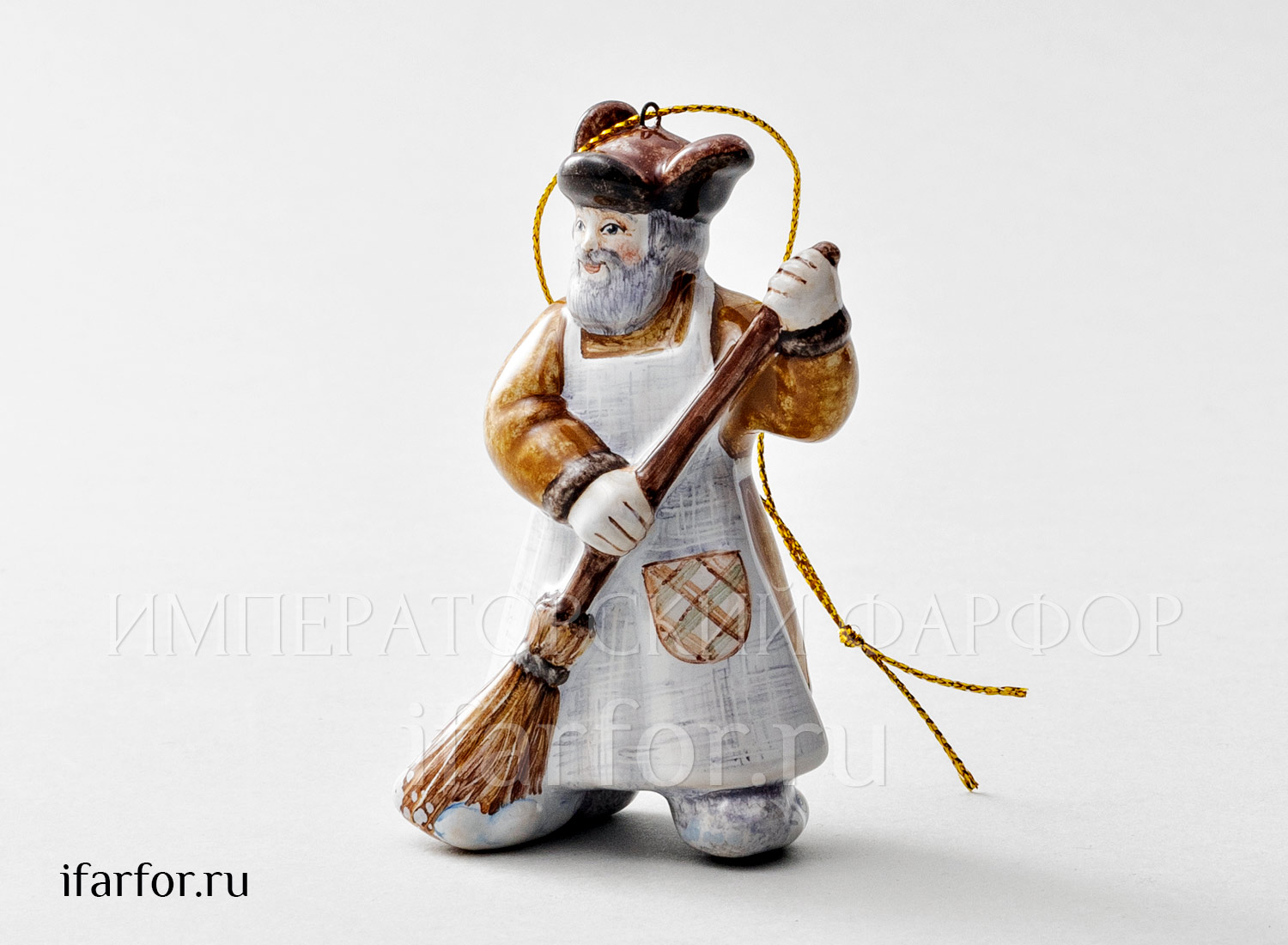 Елочная игрушка «Дворник»