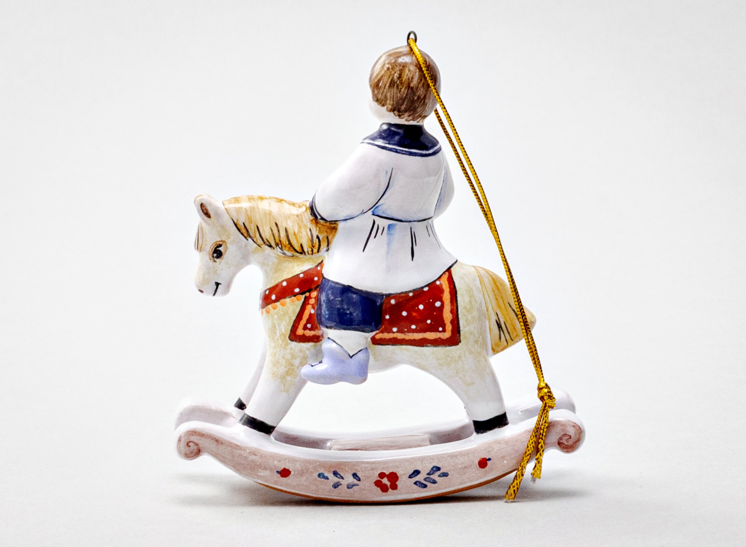 Елочная игрушка «Мальчик на лошадке»