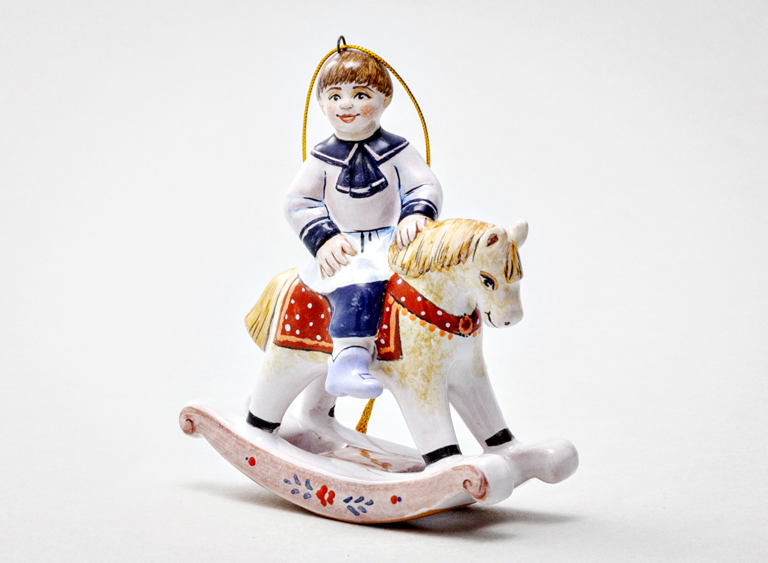 Елочная игрушка «Мальчик на лошадке»