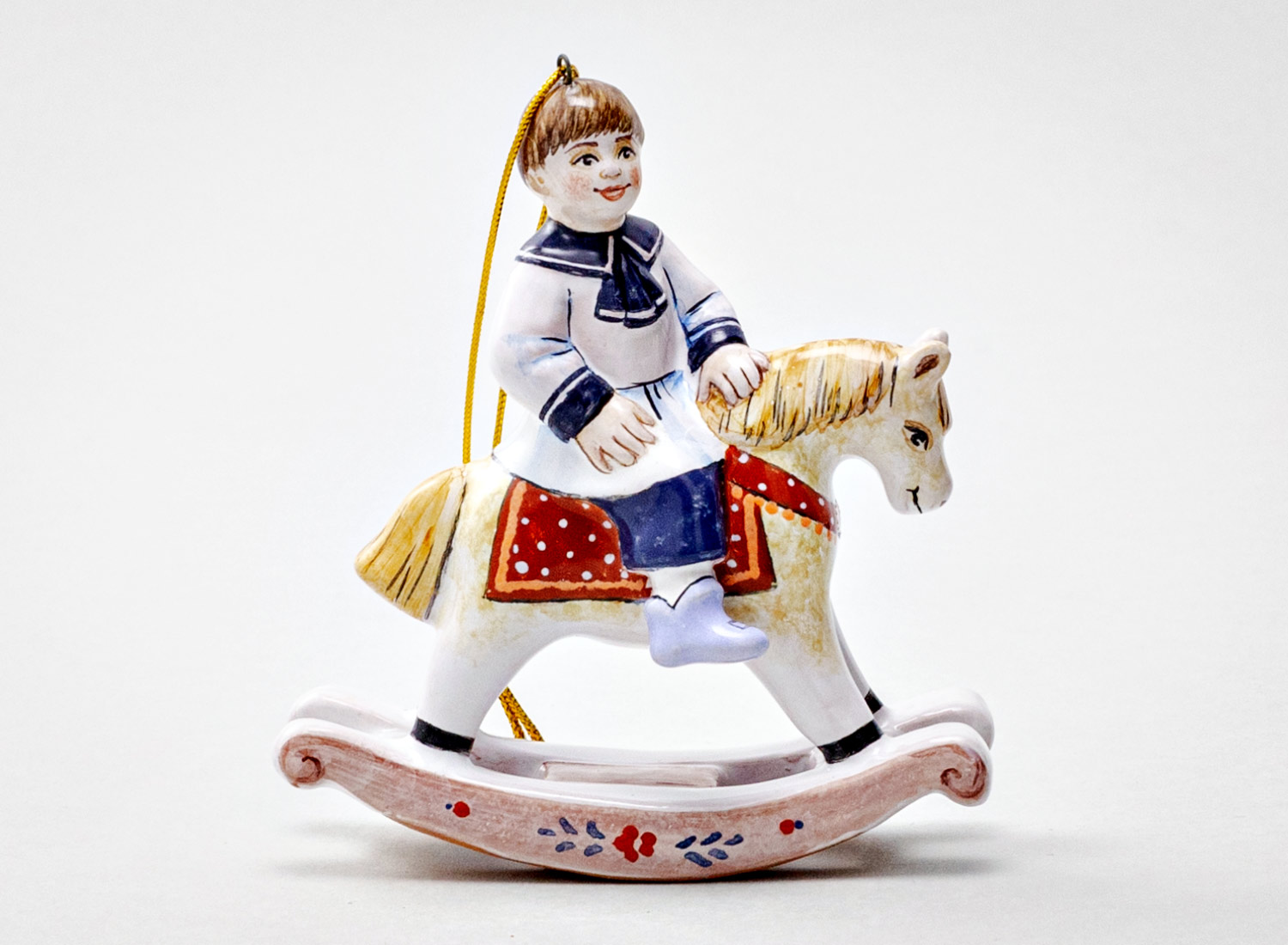 Елочная игрушка «Мальчик на лошадке»