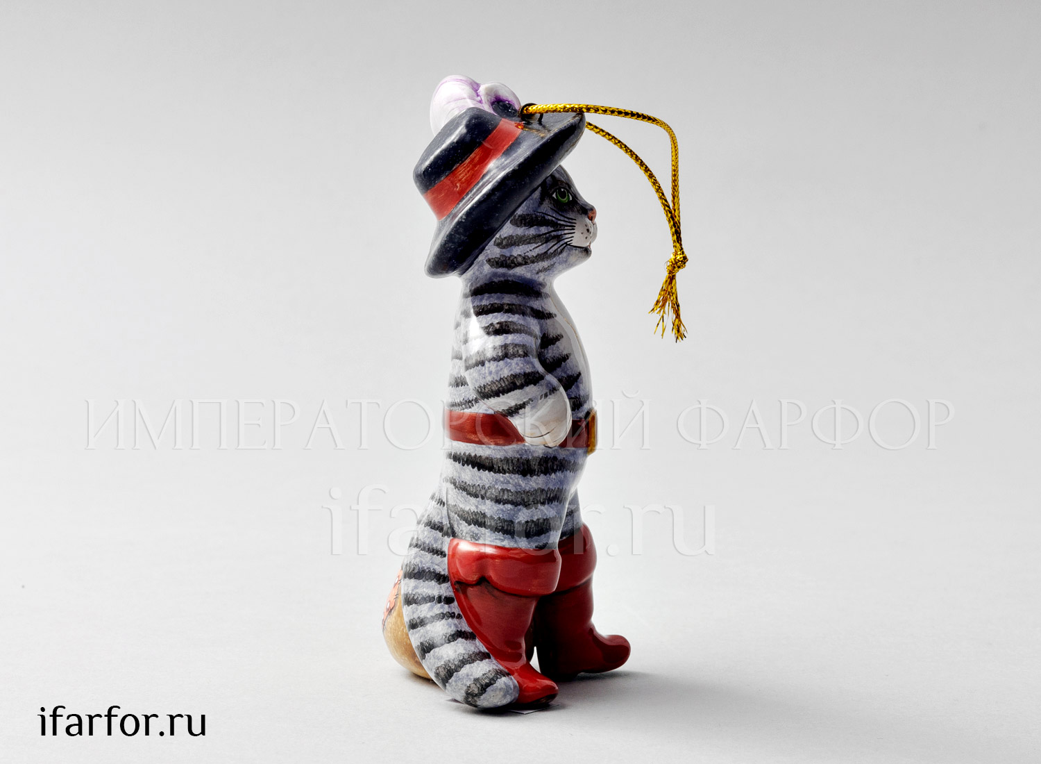 Елочная игрушка «Кот в сапогах»