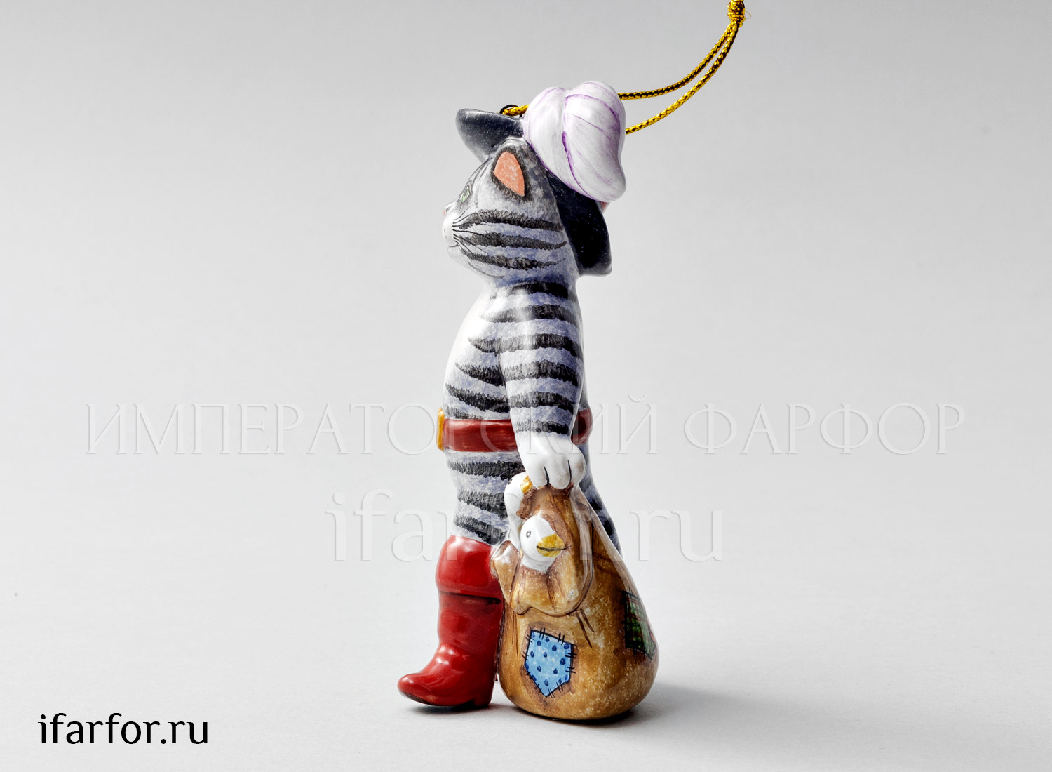 Елочная игрушка «Кот в сапогах»