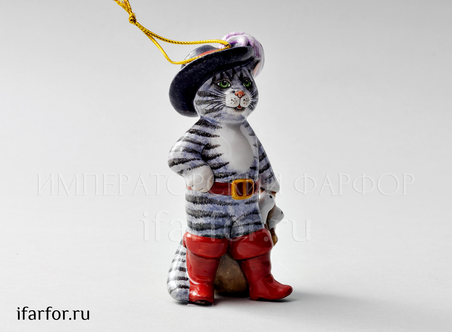 Елочная игрушка «Кот в сапогах»