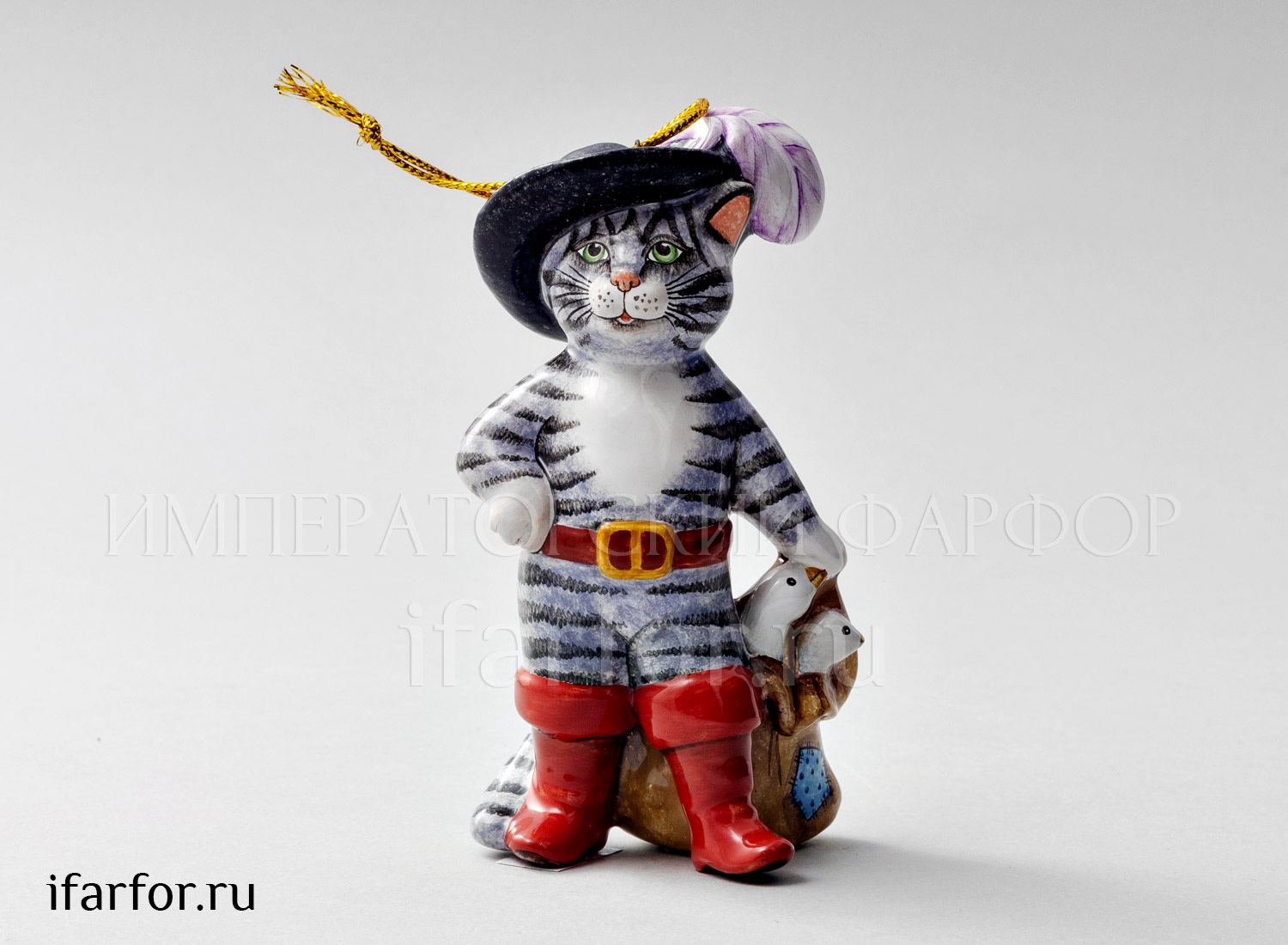 Елочная игрушка «Кот в сапогах»