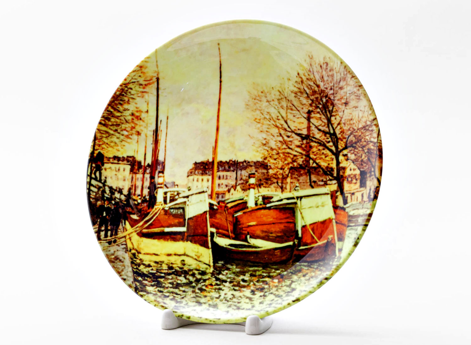 Декоративная тарелка «Fishing boat Sun»