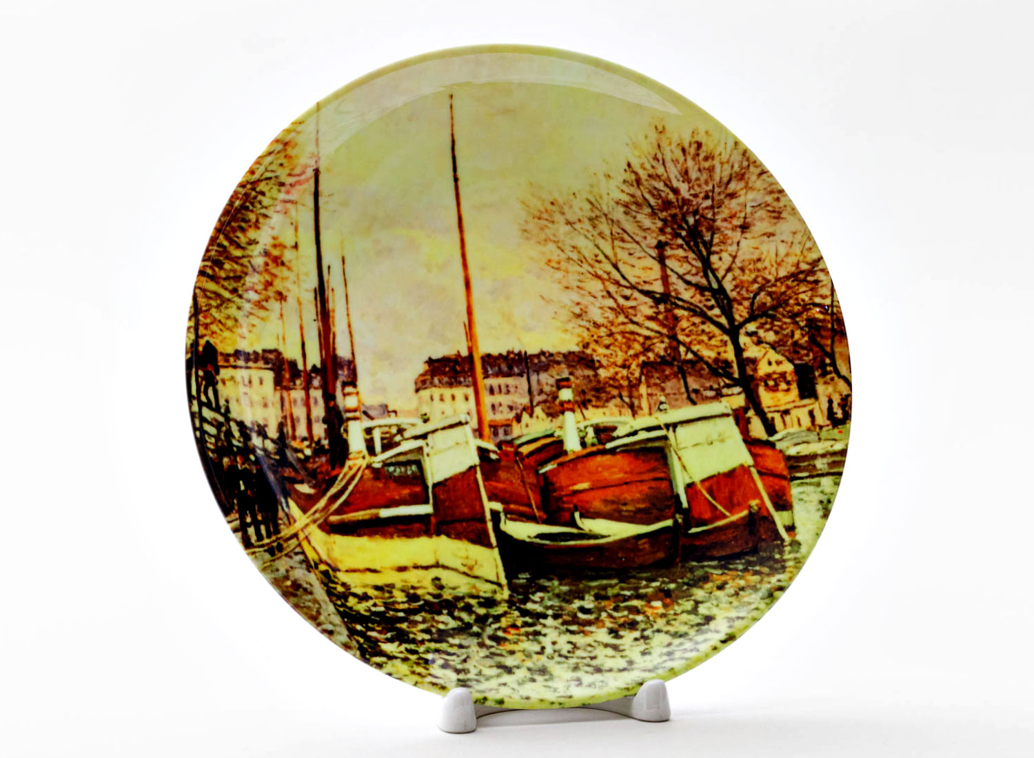 Декоративная тарелка «Fishing boat Sun»