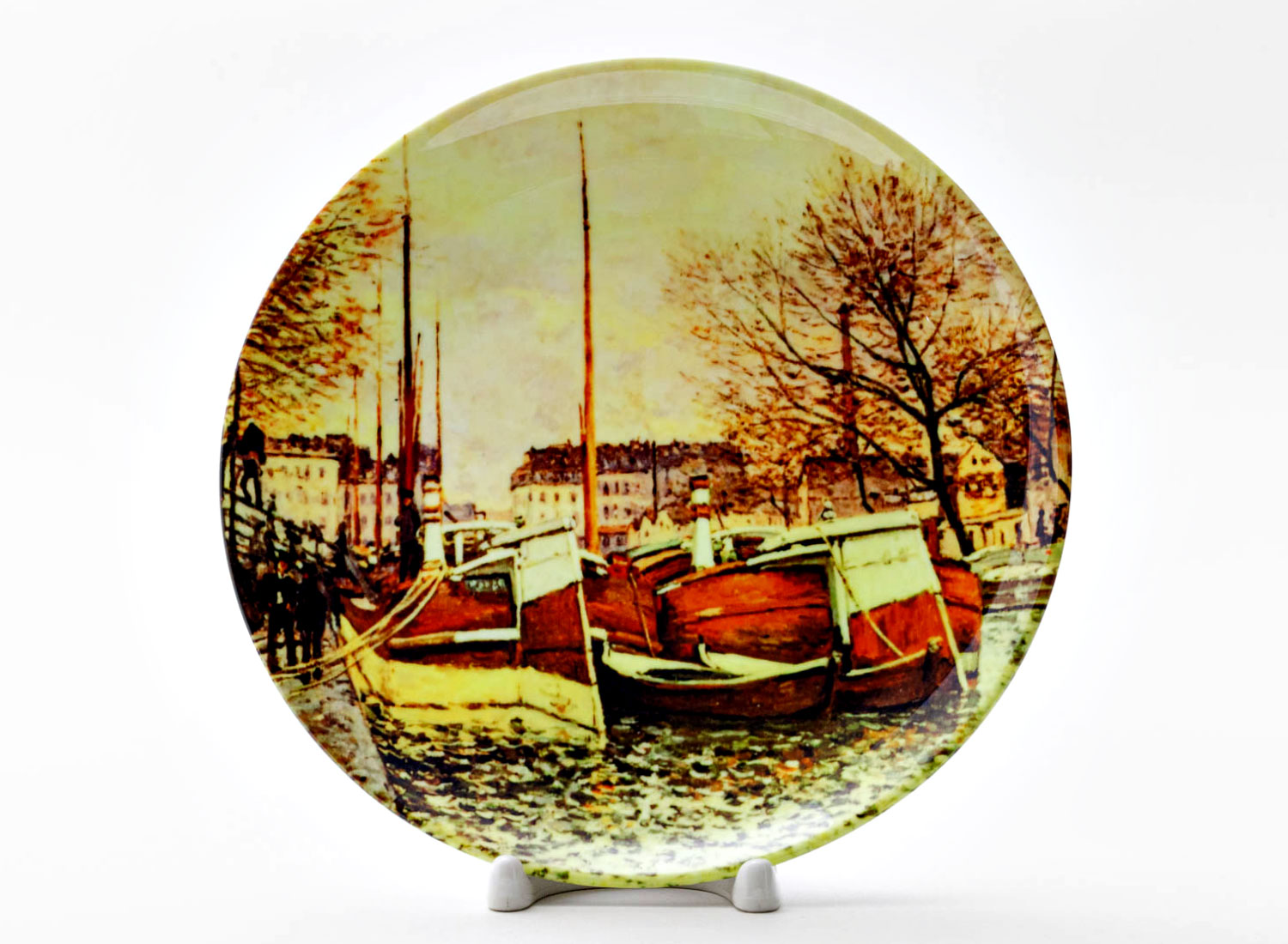 Декоративная тарелка «Fishing boat Sun»