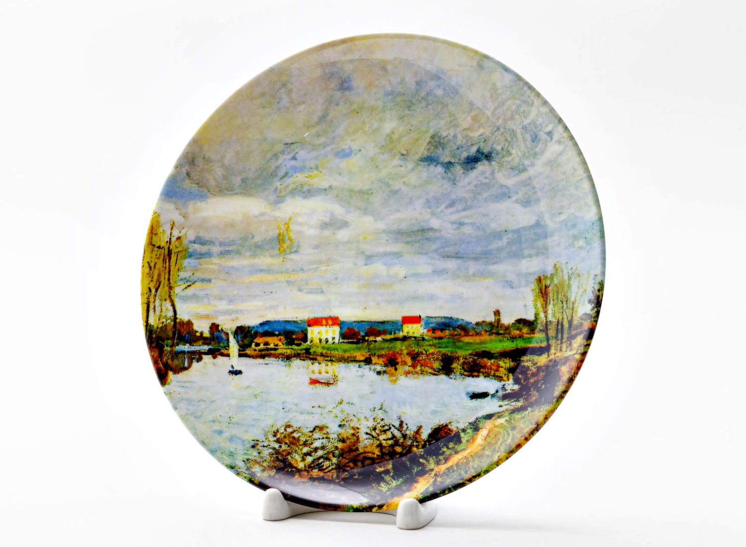 Декоративная тарелка «The Seine at Argenteuil Sun»