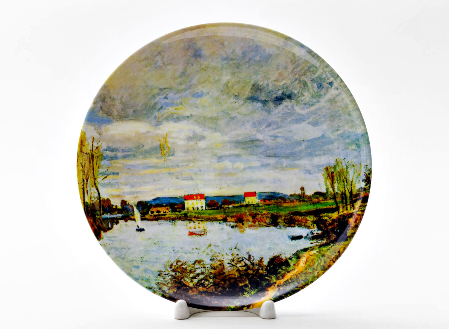 Декоративная тарелка «The Seine at Argenteuil Sun»