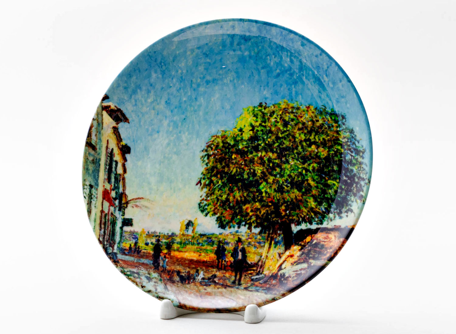 Декоративная тарелка «The Chestnut Tree at Saint-Mammes, 1880»