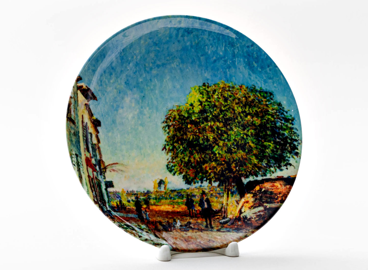 Декоративная тарелка «The Chestnut Tree at Saint-Mammes, 1880»