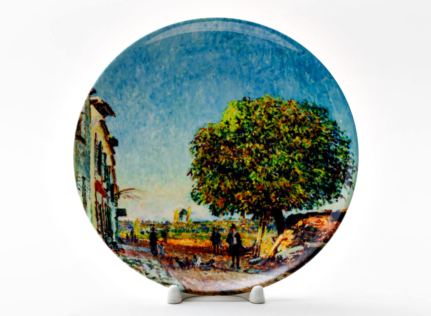Декоративная тарелка «The Chestnut Tree at Saint-Mammes, 1880»