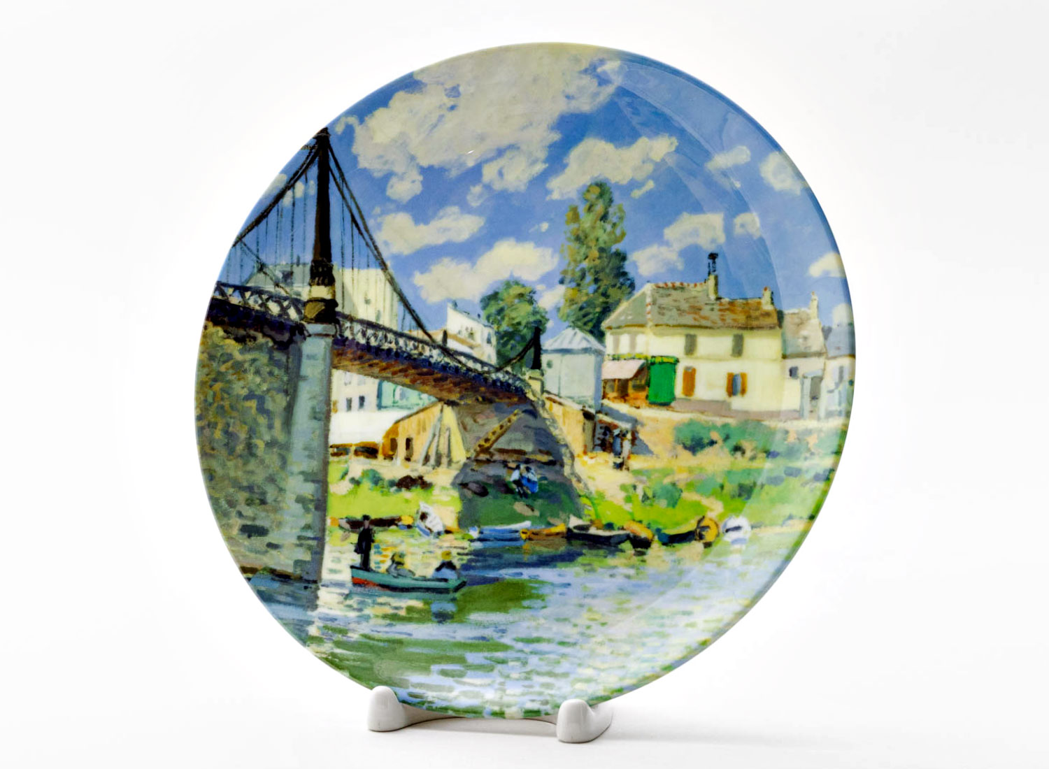 Декоративная тарелка «Bridge at Villeneuve-la-Garenne»