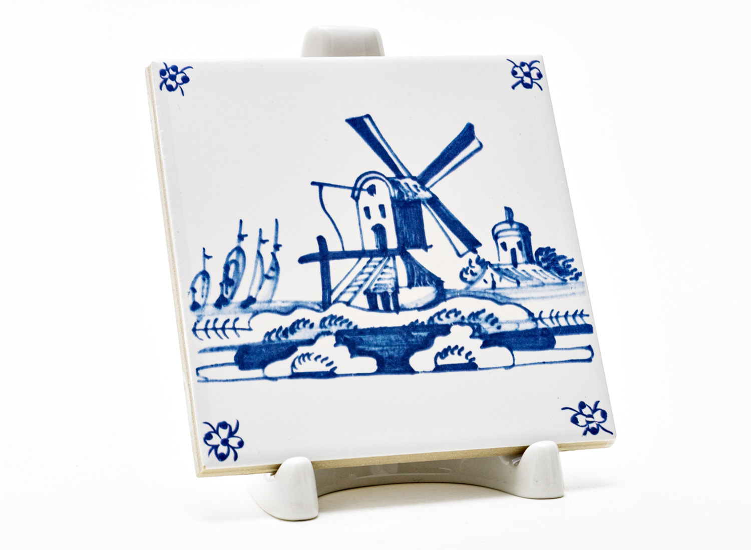 Изразец «Голландский. Мельница 10»