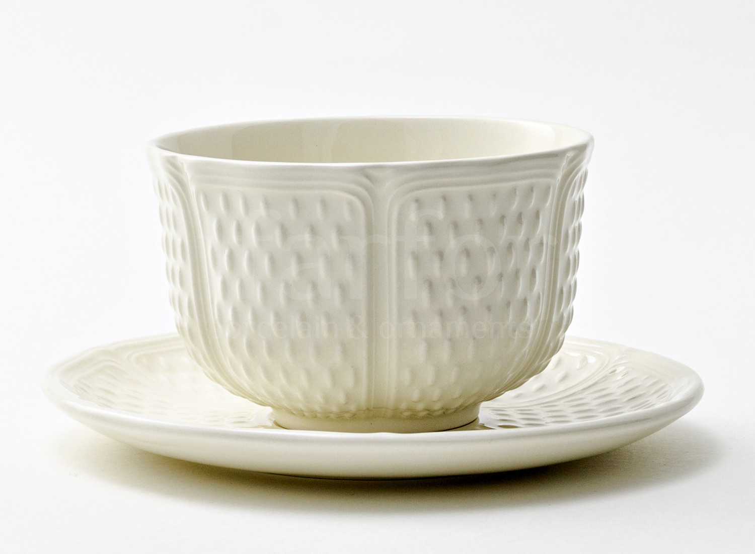 Чашка с блюдцем чайная «PONT AUX CHOUX WHITE» 1/2