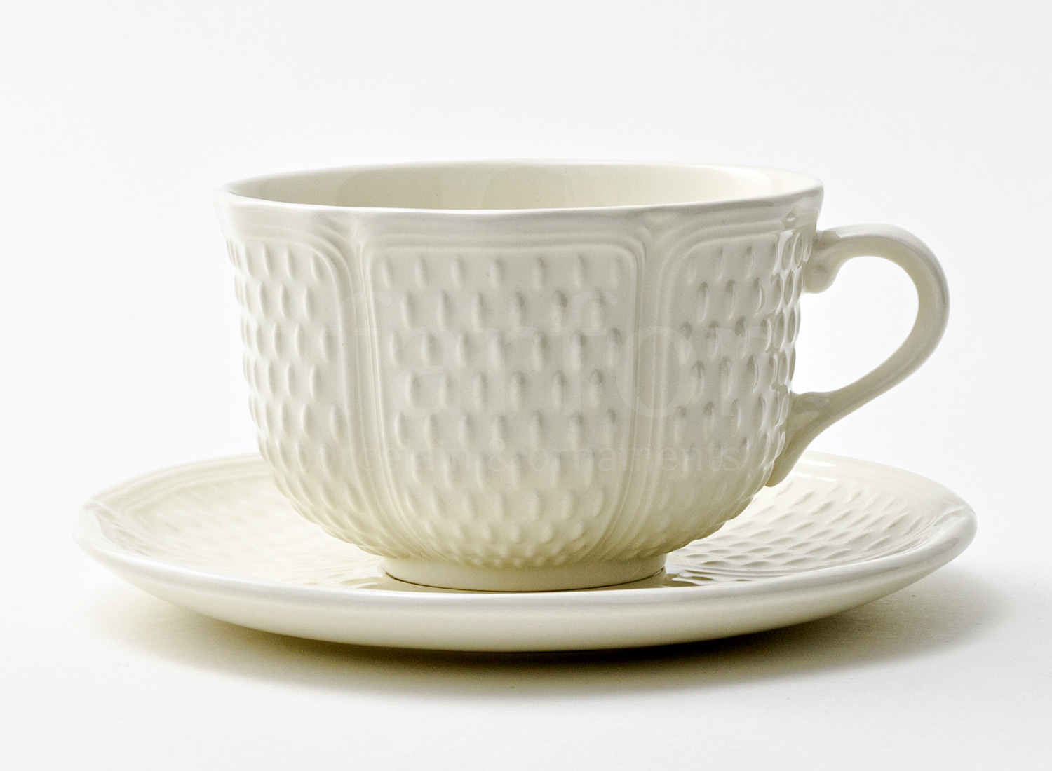 Чашка с блюдцем чайная «PONT AUX CHOUX WHITE» 1/2