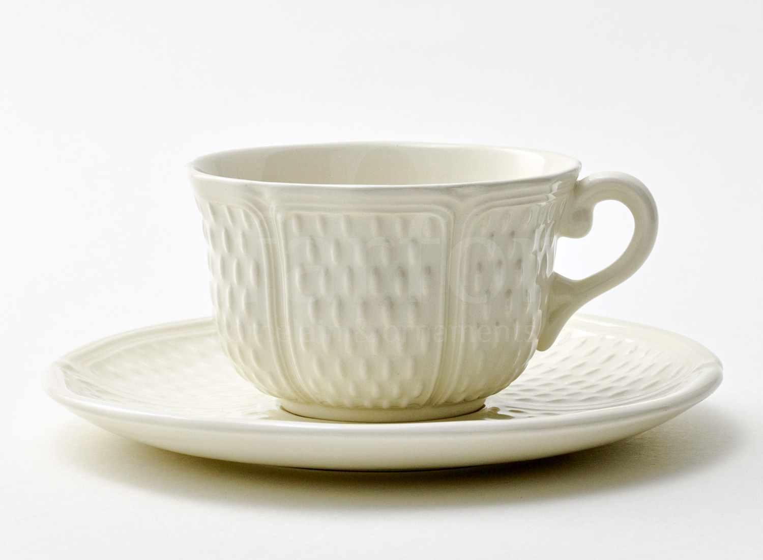 Чашка с блюдцем чайная «PONT AUX CHOUX WHITE» 1/2