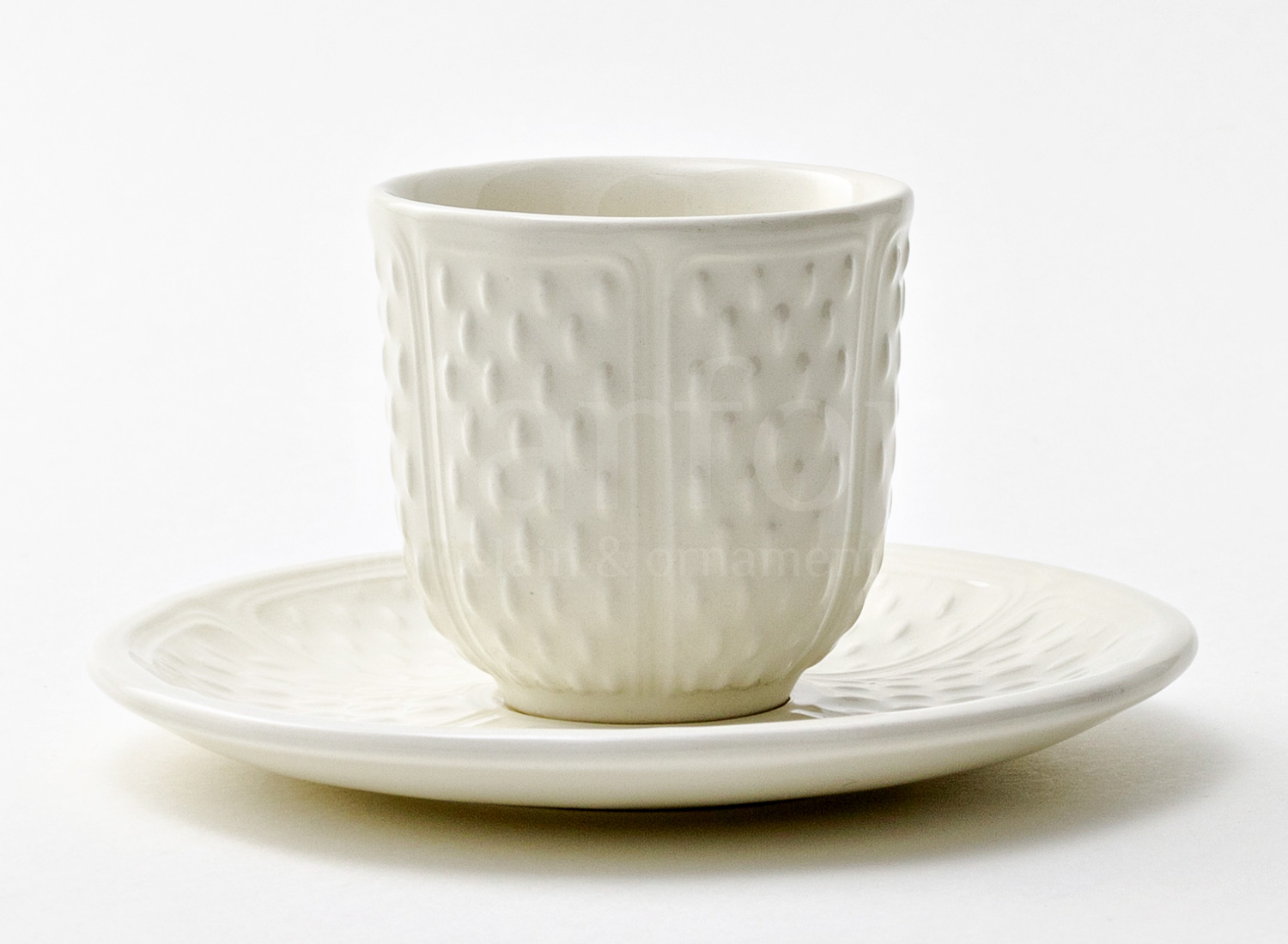 Чашка с блюдцем кофейная «PONT AUX CHOUX WHITE» 1/2