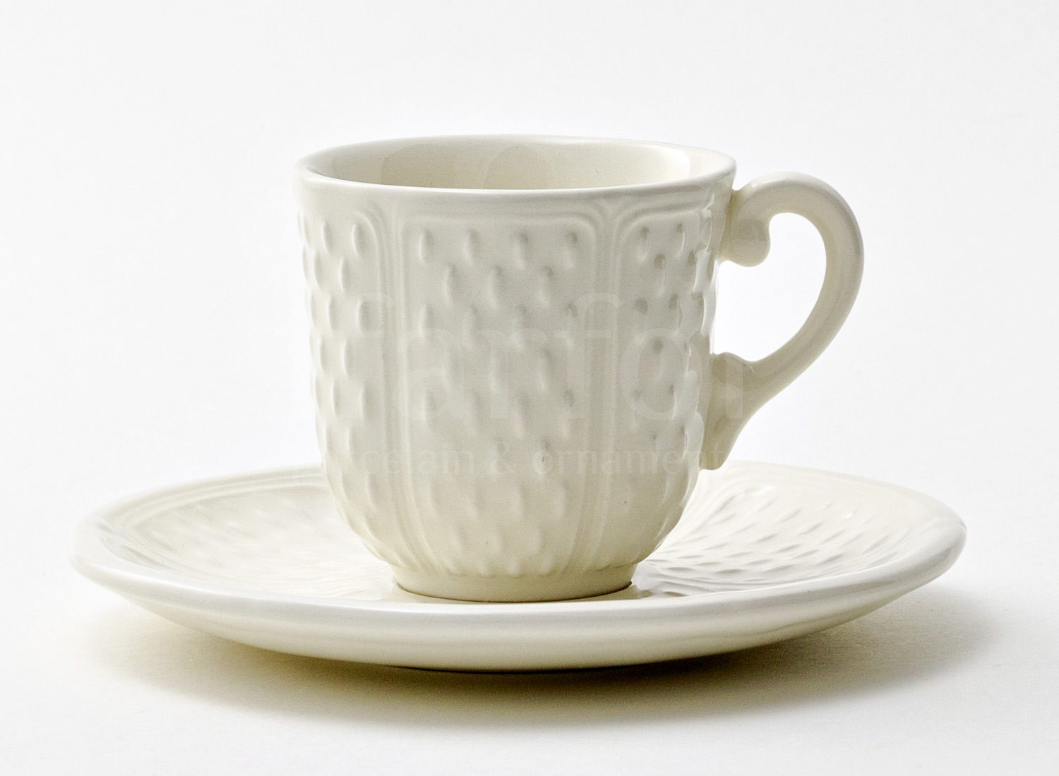 Чашка с блюдцем кофейная «PONT AUX CHOUX WHITE» 1/2