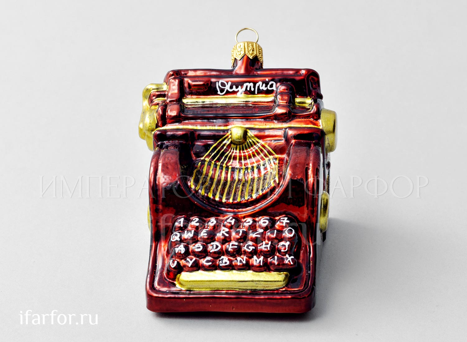 Елочная игрушка «Ретро Техника. Пишущая машинка»
