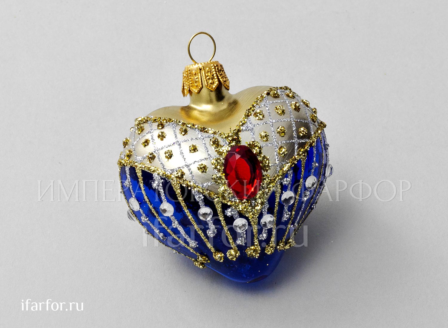 Елочная игрушка «Сердечко»