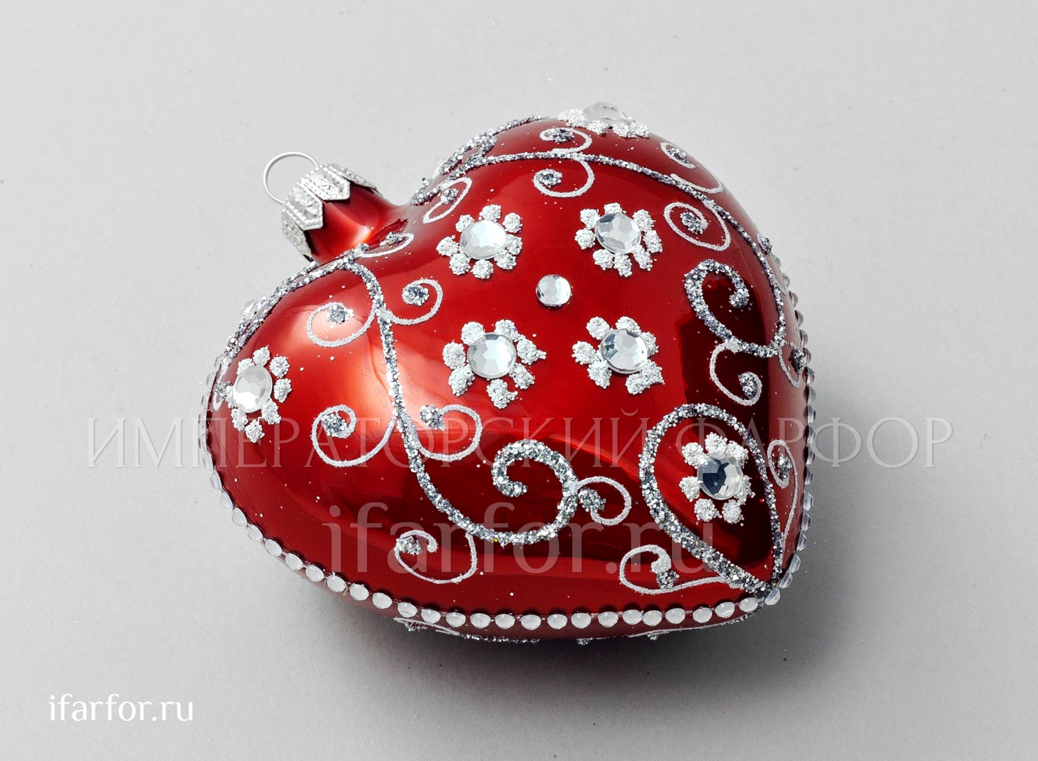 Елочная игрушка «Сердечко»