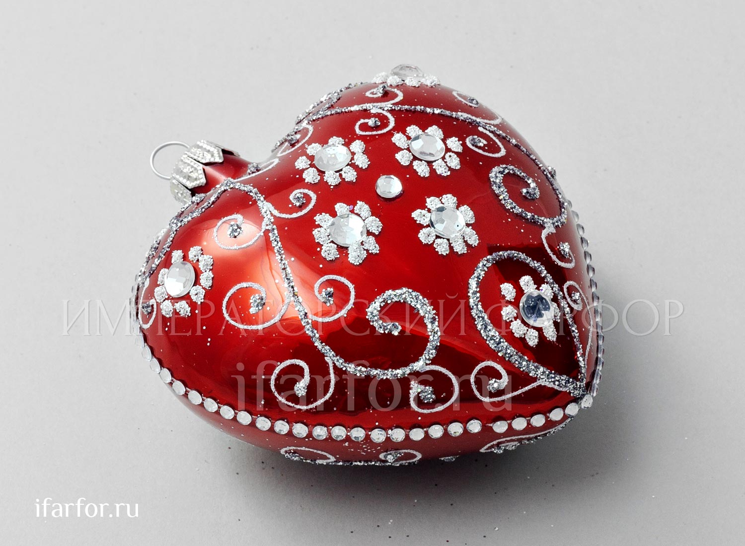 Елочная игрушка «Сердечко»