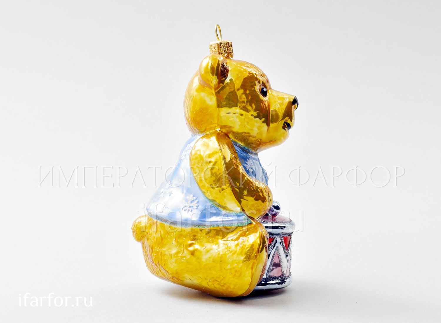 Елочная игрушка «Мишка Тедди. Мишка Тедди с барабаном»