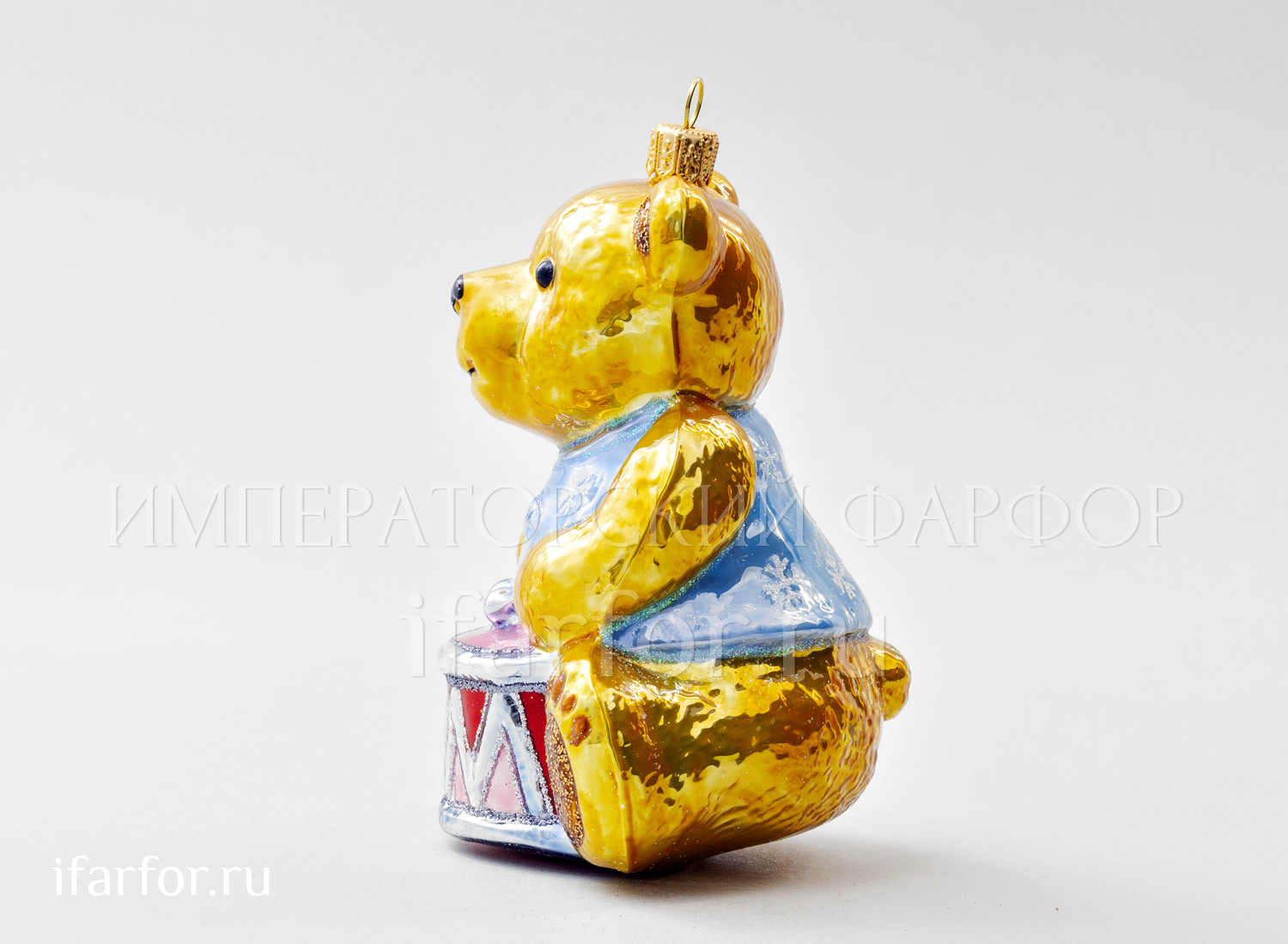 Елочная игрушка «Мишка Тедди. Мишка Тедди с барабаном»