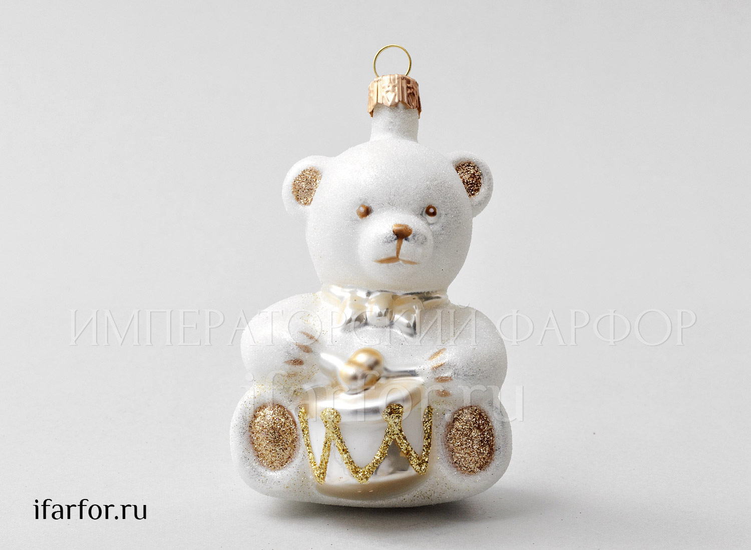 Елочная игрушка «Мишка Тедди. Мишка Тедди с барабаном»