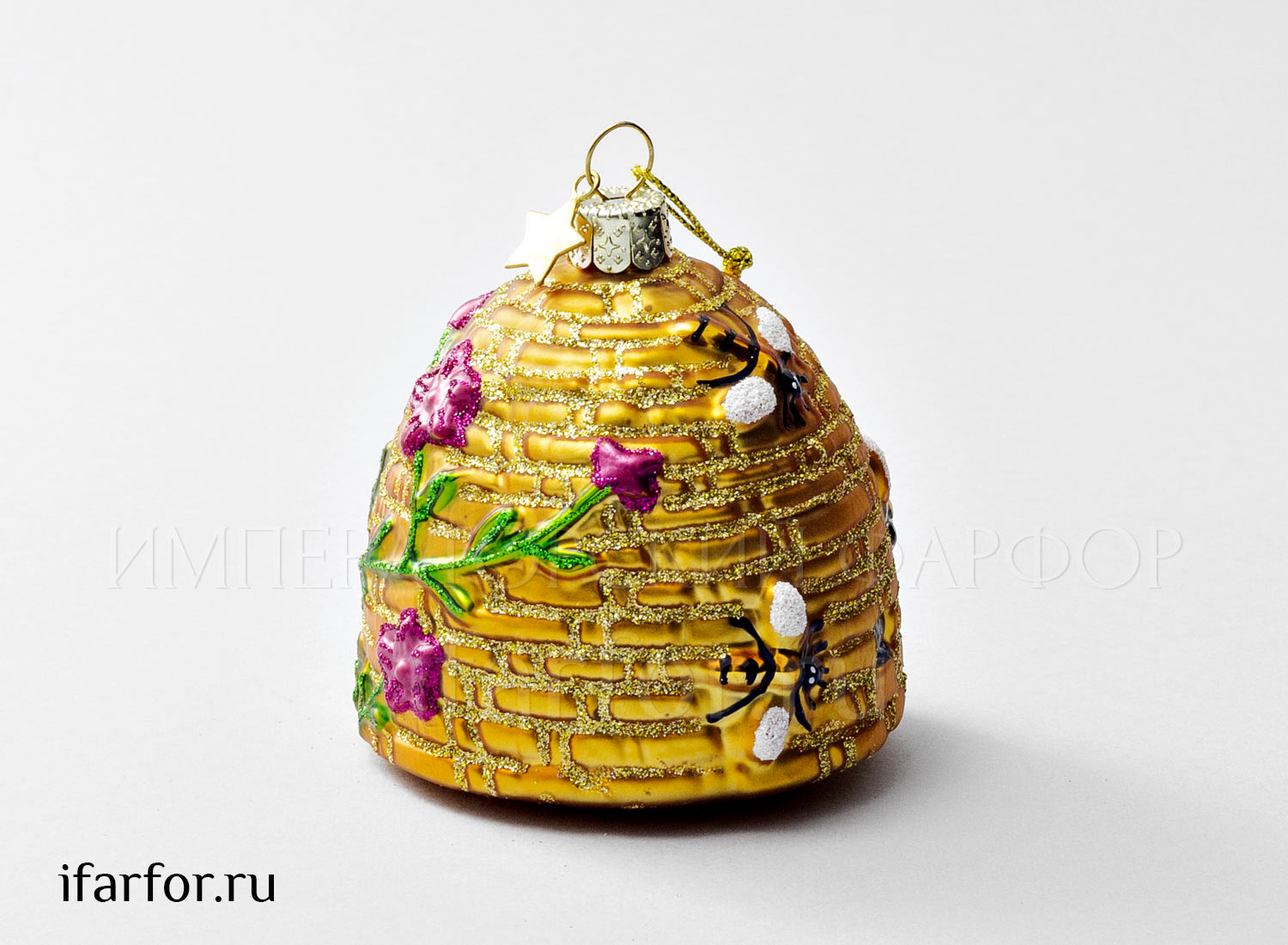 Елочная игрушка «Золотой улей»
