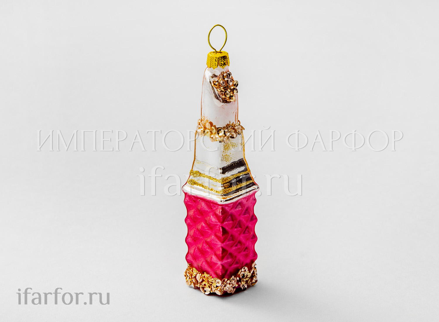 Елочная игрушка «Губная помада»