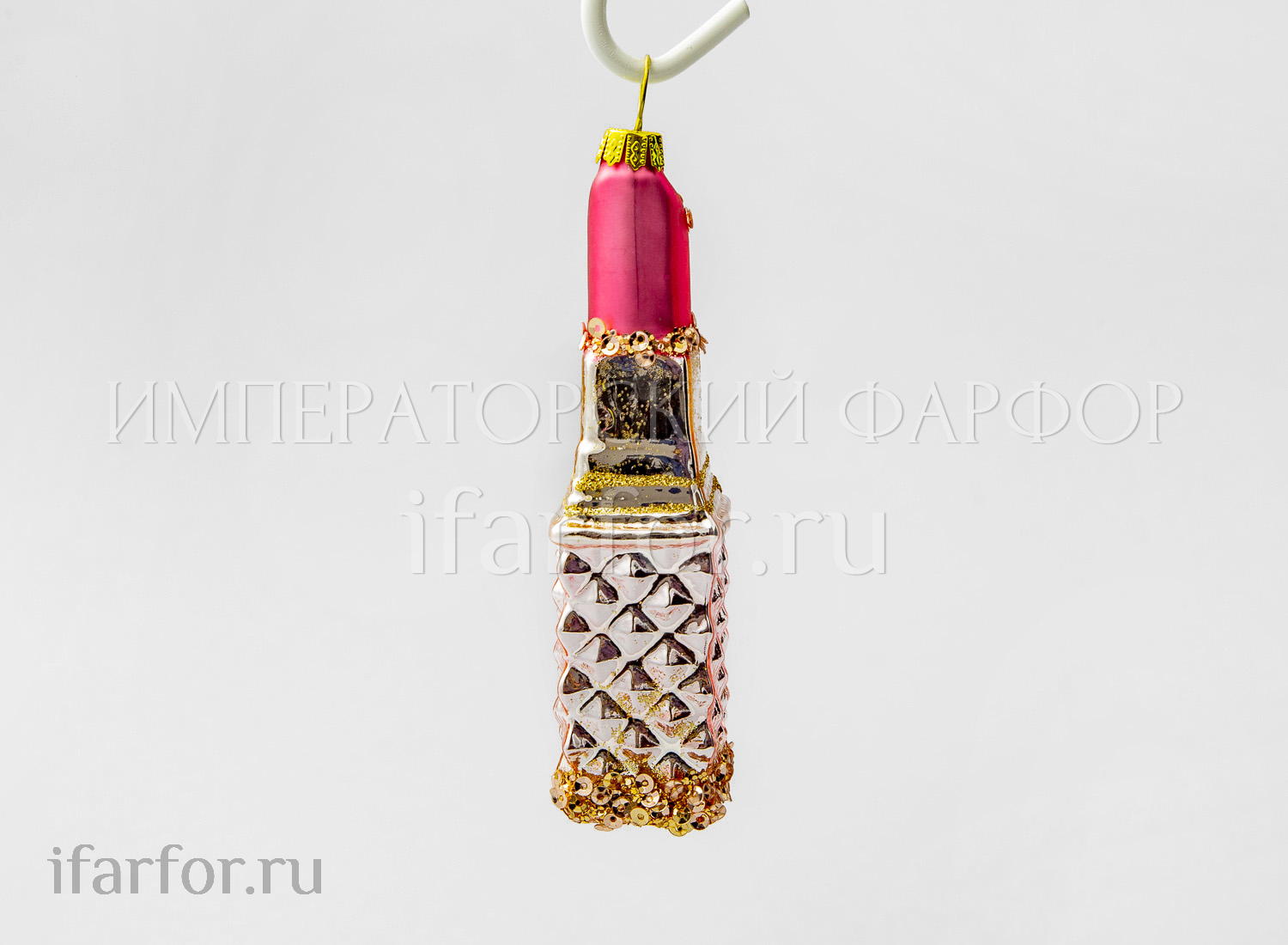 Елочная игрушка «Губная помада»